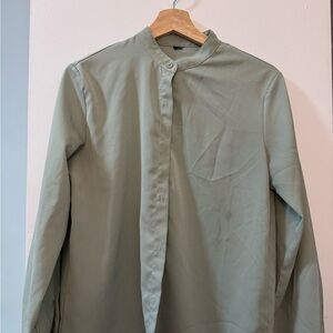 Sage Green Button-Up Shirt